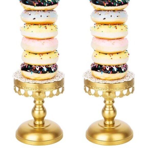 Fancy Royal Wedding Donut stand set of two - Picture 3 of 11